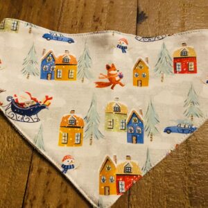 Dog Bandana's - Christmas Design 1, The Magic of Christmas (grey)